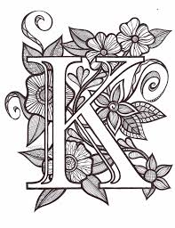 This coloring book for kids will provide hours of fun for boys and girls. Fancy K Coloring Page Novocom Top