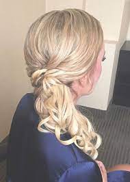 Blonde Bridesmaid Side Ponytail Fine Hair Wedding Hairstyle Cherry Blossom Belle Side Ponytail Hairstyles Wedding Hairstyles Thin Hair Bridesmaid Hair Side
