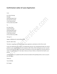 Confirmation Letter Of Leave Application - Free Letters | Confirmation  Letter, Lettering, Solving Word Problems