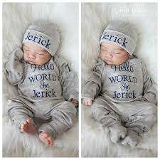 Baby Boy Clothes Baby Boy Coming Home Outfit Hello World Etsy In 2021 Newborn Boy Clothes Newborn Baby Boy Gifts Baby Boy Clothes Newborn
