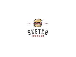Sketch Burger Branding Design Logo Logo Sketches Catering Logo