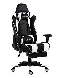 Offerta Di Oggi Storm Racer Gaming Stuhl Pc Racing Gaming Sessel Burostuhl Schreibtischstuhl Mit Gepolsterte Fussstutze Weiss A Eur Gaming Chair Decor Chair