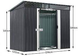 gardebruk abri de jardin en acier galvanise 3 35m 2 fenetres fondation incluse porte coulissante cabane de jardin outils amazon fr jardin jardines