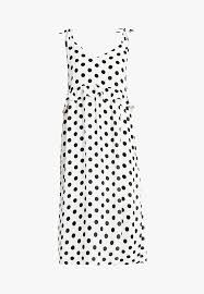 Black And White Polka Dot Fabric Uk Enbilboa Maxi Dress Offwhite Black Dresses Fashion Off White