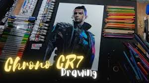 Chrono datang di free fire (ff) sebagai karakter yang memiliki skill aktif bernama time turner. How To Draw Chrono Cristiano Ronaldo Drawing Free Fire Youtube