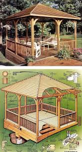 Wooden Gazebo Plans Outdoor Plans And Projects Woodarchivist Com Wooden Gazebo Plans Gazebo Plans Wooden Gazebo