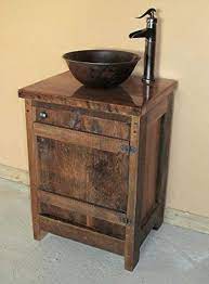 For vanity lights i love the look and simplicity of rustic barn wood and. Amazon Com 24 Inch Authentic Barnwood Vanity With Top Handmade