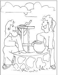 If your child loves interacting. Samaritan Woman At The Well Coloring Page Coloring Home