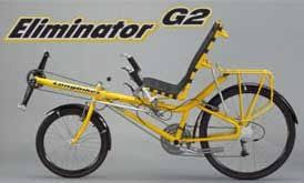 eliminator g2 recumbent bicycle bicycle bike