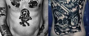 Tattoos gallery looking for a unique skull… 50 Traditional Skull Tattoo Designs For Men Manly Ink Ideas