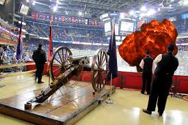 The 2003 alternate became the primary logo in 2007. Hundreds Dead After Overused Blue Jackets Cannon Fires Into Crowd The Elbow