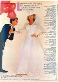 And if you want even more wedding gown inspo, visit our real brides gallery, our real wedding gallery and our dresses we love page (featuring our editors most favorite gowns). Modern Bride December 1982 January 1983 Bride Dress Vintage Wedding Dresses Vintage 1980s Wedding Dress