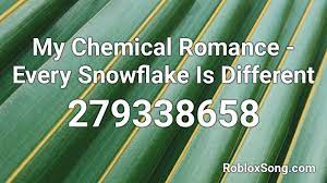My chemical romance roblox ids. My Chemical Romance Every Snowflake Is Different Roblox Id Roblox Music Codes
