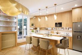 Or Et Lumiere Cuisine Sur Mesure Cuisine Reflets Dores