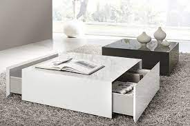 inspirant table basse carree avec tiroir centre table living room white coffee table modern coffee table