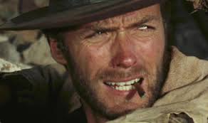 Clint Eastwood taking a break “The Good The Bad And The Ugly.”