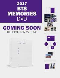 The first memories package was released on june 16, 2015. Bts Memories Of 2017 Happy Town K Pop Store Facebook