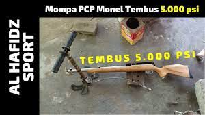 Senapan angin ini menerapkan single tabung dan terdapat peredam suara untuk keluarkan peluru. Mompa Pcp Monel Tembus 5 000 Psi Wow Youtube