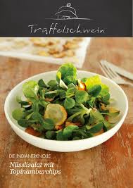 Nusslisalat Mit Topinamburchips Topinambur Rezepte Salat