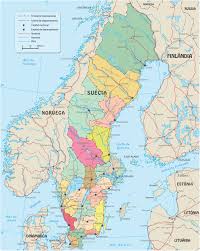 (46) 8 736 19 00. Mapa Politico Da Suecia