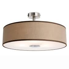 Modern chrome ice cube 5 way flush ceiling spotlight. Firstlight Madison Modern 3 Light Semi Flush Ceiling Light With Taupe Shade 4887ta Lighting From The Home Lighting Centre Uk