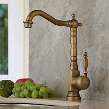 Jruia Nostalgie Retro Hohe Waschtischarmatur 360 Drehbar Bad Wasserhahn Einhebelmischer Aufsatzwasc Waschtischarmatur Aufsatzwaschbecken Waschbecken Armaturen