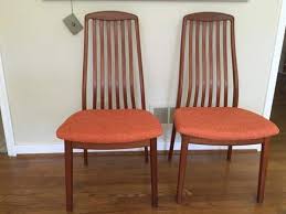 Danish Modern Teak Dining Chairs By Benny Linden Epoch Teak Dining Chairs Dining Chairs Mid Century Dining Chairs