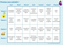 Septembre Menus Pour La Famille Et Adaptes Pour Les Petits Menu Semaine Menu Semaine Famille Idee Repas Semaine