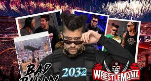 Actuar en el royal rumble es un sueño de la infancia hecho realidad. Bad Bunny At Wrestlemania From Singing At The Royal Rumble To Debuting As A Giant In The Ring Peacock Wwe Network Professional Wrestling Wrestling United States