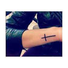 Black cross wrist tattoos for couple. Pin On Tattooooooos