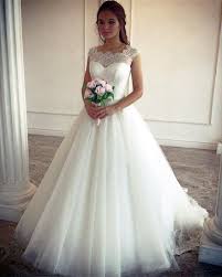 This princess vintage lace ball gown wedding dress is available in all women's sizes from 2 through 20w and also available for custom sizing at no additional charge. Vintage Lace Cap Sleeves Tulle Princess Wedding Dresses Ball Gowns Alinanova
