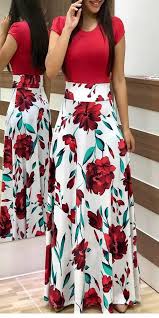 Summer Dress Long Dress Floral Dress Party Dress Wedding Dress Floral Print Maxi Dress Womens Floral Dress Printed Maxi Dress