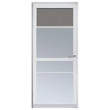 The larson tradewinds storm door is in my opinion the best door on the market. Aluminart Regal Deluxe Storm Door Aluminum 32 In X 80 In X 2 In White 62rd2l032wh Rona