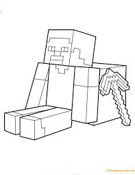 Check spelling or type a new query. Steve Sitting With Minecraft Weapon Coloring Pages Cartoons Coloring Pages Coloring Pages For Kids And Adults