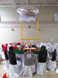Baseball themed cube centerpiece with team logos & player cutouts baseball themed cube centerpiece. Charity Sports Themed Dinner Football Decoration Footballfortheladies Football Theme Party Sports Themed Party Football Decorations