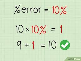 Percent error is calculated using the formula given below. How To Calculate Percentage Error 7 Steps With Pictures