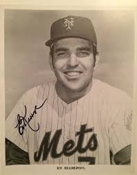 Ed Kranepool VINTAGE New York Mets Autographed Signed 8 1/2 x 11 Photo