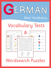 German Vocabulary Tests And Wordsearch Puzzles Learn German Vocabulary German Grammar