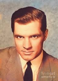 John Gavin, Vintage Actor Painting by Esoterica Art Agency