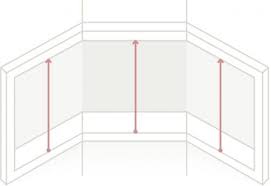 Record the smallest or tightest inside measurement within 1/16 for width on the order form. How To Measure Bay Windows For Plantation Shutters The Shutters Dept