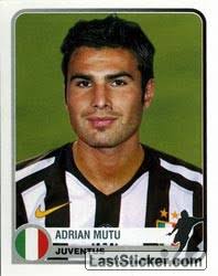 Born 8 january 1979) is a romanian football coach and former player who is currently in charge of fc u craiova 1948.during his playing career, he was deployed as an attacking midfielder or a forward. Sticker 177 Adrian Mutu Panini Champions Of Europe 1955 2005 Laststicker Com