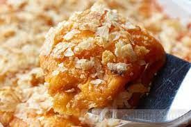 Cheesy Hash Brown Hot Dish The Cooking Mom Baked Dishes Cheesy Hashbrowns Food