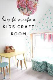 White walls provide a spot for the eye to rest between bright punches of color. How To Create A Cute Kids Craft Room The Sweetest Digs