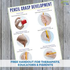 Typical Pencil Grasp Development For Kids