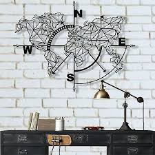 Metal home decor offering timeless style. Metal World Map Metal Wall Decor Metal Art Wall Decoration Home Decor Sign 5140 88 20 Picclick