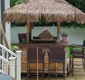 Bamboo roofing alternative to traditional thatch