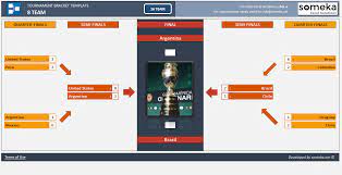 Tournament Bracket Generator Free Bracket Maker In Excel Tournaments Excel Excel Templates