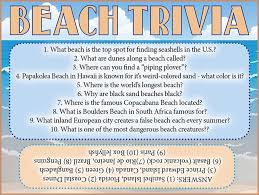 Today, general knowledge is critical in determining one's progress and success. Beach Trivia Jamestown Gazette