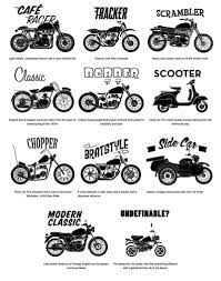 Different Vintage Motorcycle Styles Klassisches Motorrad Motorrad Oldtimer Motorrad