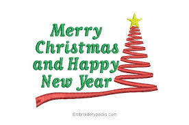 Letter Embroidery Merry Christmas And Prosperous New Year Embroidery Designs Embroidery Design Download Merry Christmas Lettering